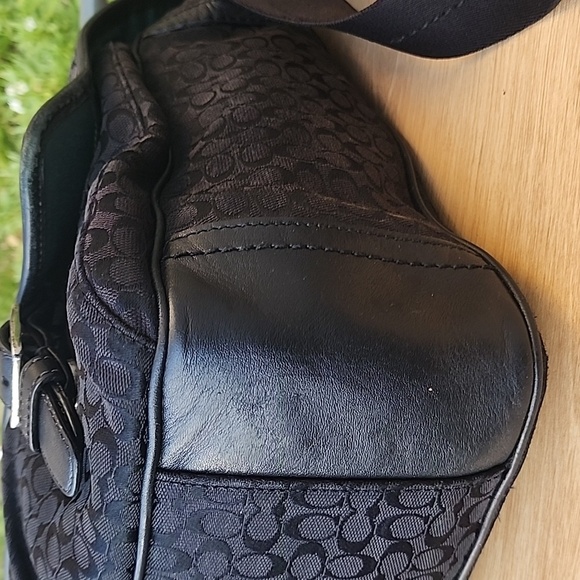 Coach Black Monogram Messenger Bag - Picture 7 of 16